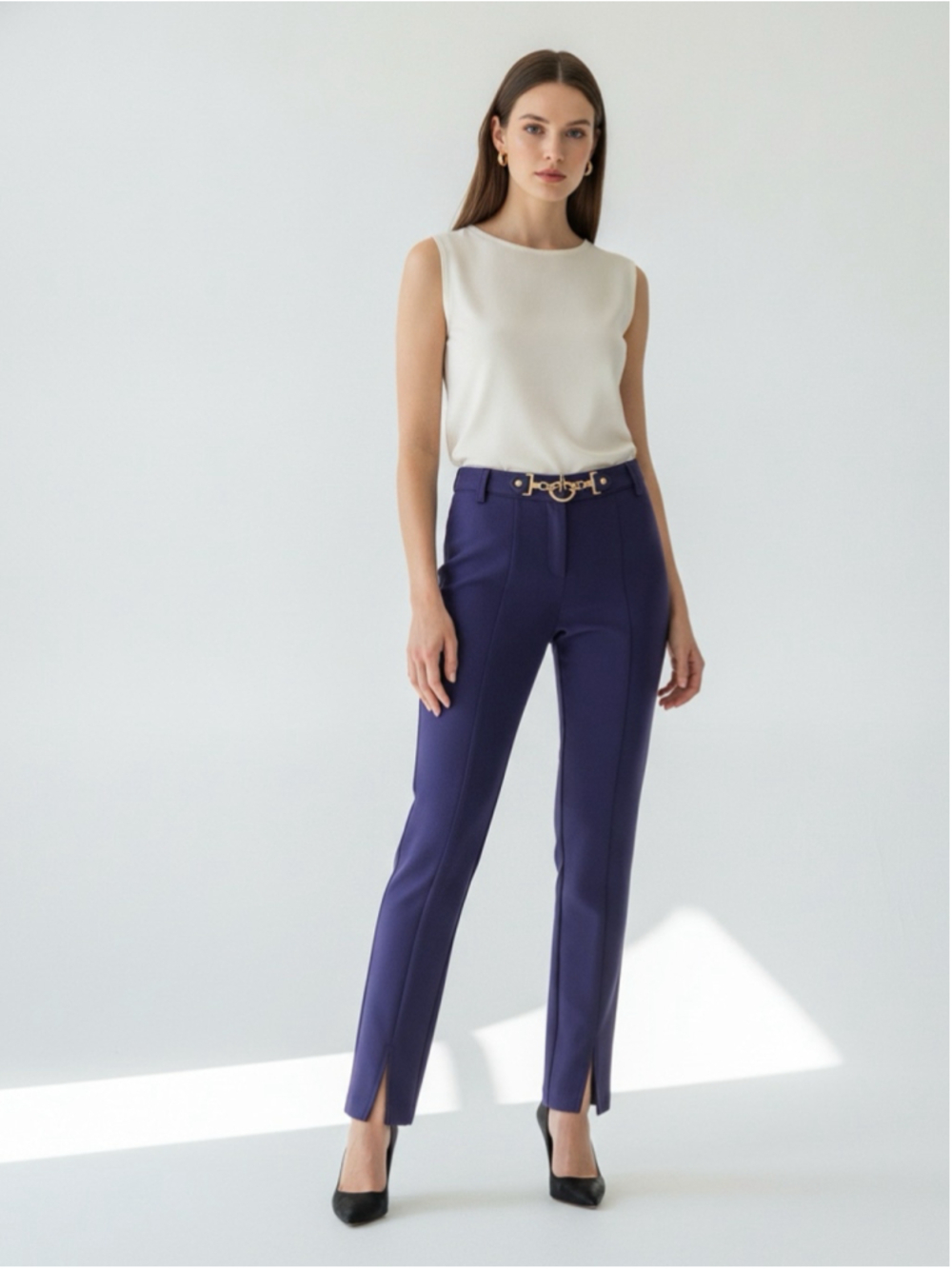 Hale Bob Marigold Heavyweight Stretch Ponte Pants (Style 2ACH6055) Size 6